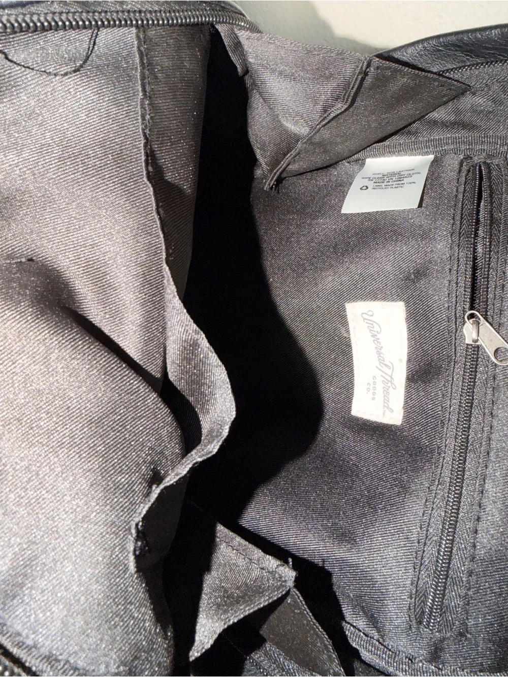 Black Leather Mini Backpack - Universal Thread - Picture 4 of 7